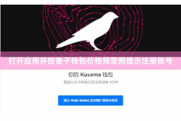 打开应用并按麦子钱包价格预警照提示注册账号