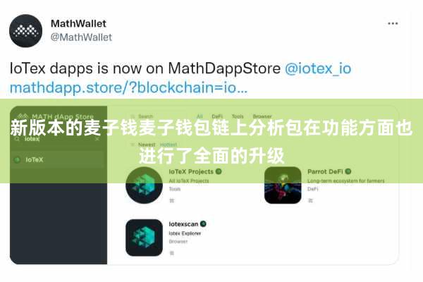 新版本的麦子钱麦子钱包链上分析包在功能方面也进行了全面的升级